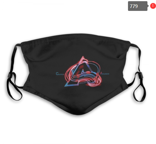 NHL Colorado Avalanche #8 Dust mask with filter->nhl dust mask->Sports Accessory